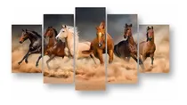 Comprar Quadro Decorativo Sala Quarto Escritório Cavalos Fazenda 