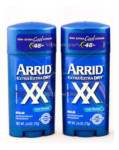 Arrid Desodorante Solid Xx Cool Shower (2.6 fl Oz) (paquete