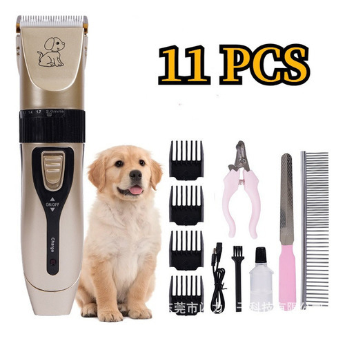 Máquina de cortar cabelo elétrica para animais de estimação para cães para cor dourada