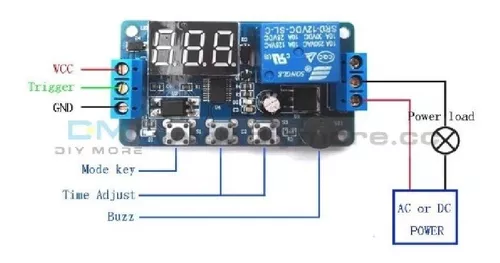 Modulo Timer Rele Temporizador De 0-999 Segundos 12v