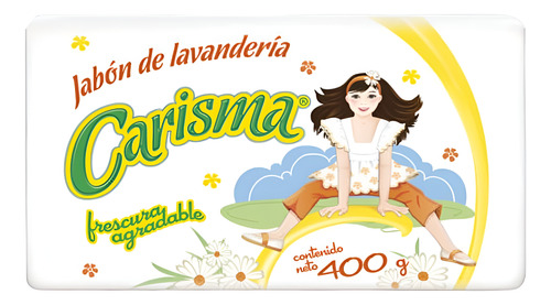 4 Barras De Jabón De Lavandería Carisma En Barra 400g C/u