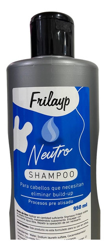 Shampoo Neutro Frilayp Pre Alisados Peluqueria X 950cc