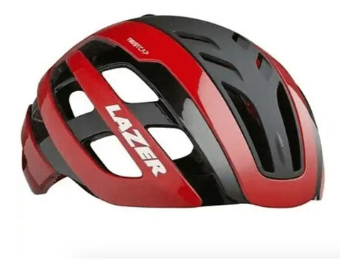 Casco Lazer Road Century con LED negro/rojo M