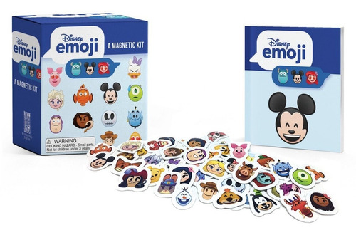 Disney Emoji Mini Libro Con 50 Imanes Mickey Stitch Elsa Waz