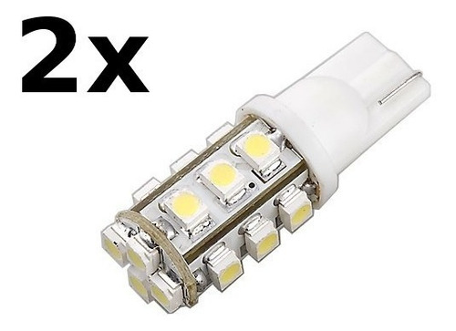 Lâmpada Pingo T10 194 W5w 16 Led Smd Branco Amarelado 4300k