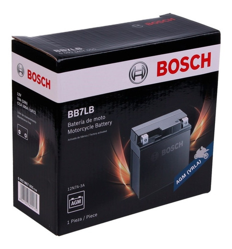Bateria Moto Bosch Bb7lb Yb7l-b Brava Altino 150 -