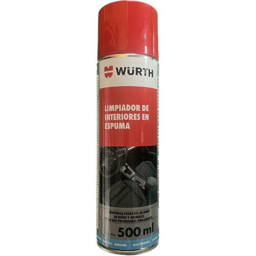 Limpiador De Interiores En Espuma 500ml Autos Wurth