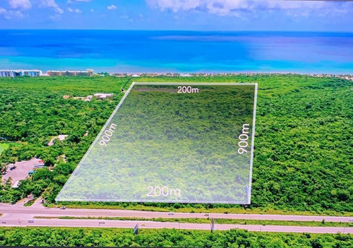 Terreno De 18 Ha En La Riviera Maya, 200 Metros Sobre La Carretera