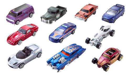 Conjunto De 10 Vehículos A Escala 1:64, Coches Y Camiones