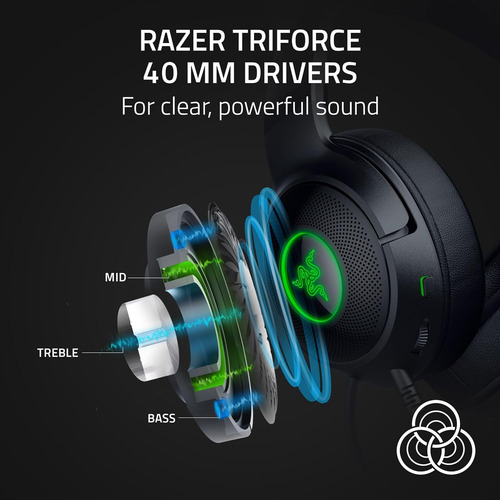 Auricular Gaming Razer Kraken Kitty Edition Chroma Usb Black