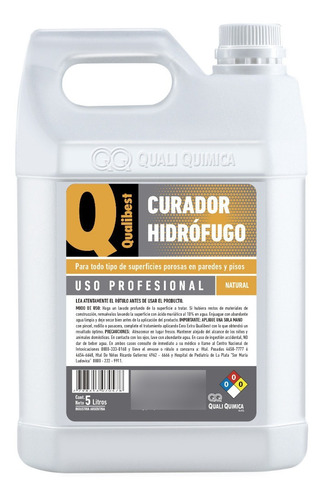 Curador Hidrofugo Qualibest Incoloro Bidon 5lts