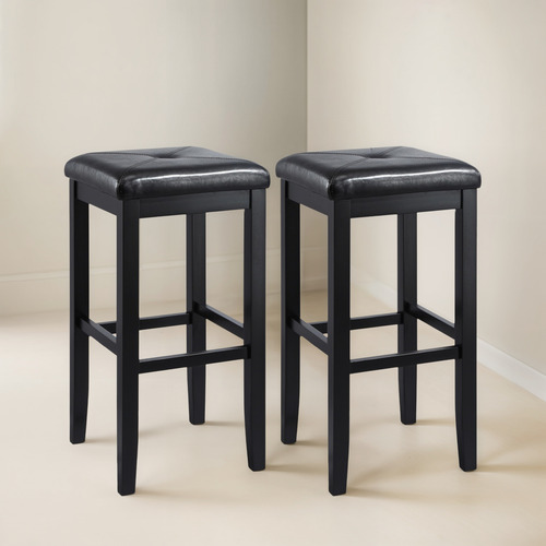 Crosley Furniture Juego De 2 Taburetes De Bar Cuadrados