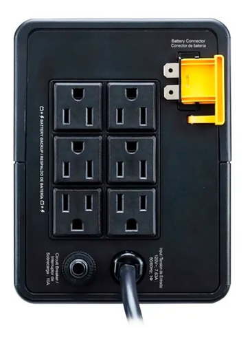 Imagen 2 de 2 de Ups Apc Bvx1200l-lm 1200va Interactiva 6 Tomas Avr 650 Watts