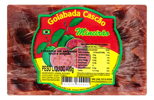 Goiabada Cascão Mineirão 400g