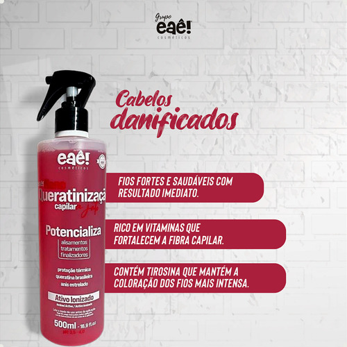 Kit Nanotecnologia Potencializador Cabelo Liso Definitivo