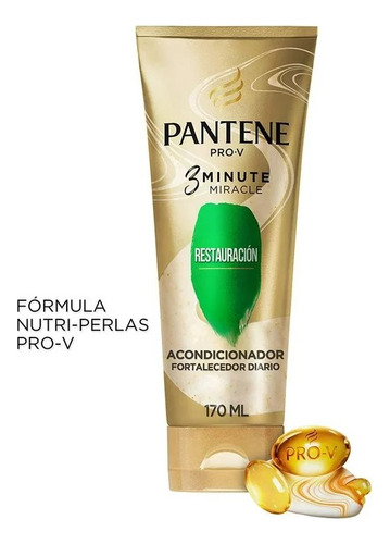 2 Pza Acondicionador Pantene Pro-v 3 Minute Miracle Fortalec