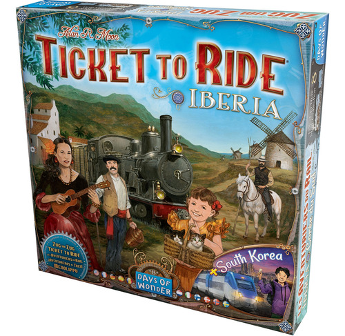 Ticket To Ride Iberia Y Expansión Corea Del Sur Juego De Mes