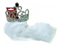 Comprar Tiara Con Velo De Novia Despedida Elegante Variedad Bride To