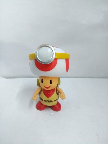 Muñeco De Mario Bros Toad Explorador Articulado 
