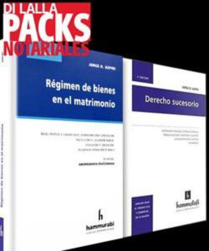 Pack Familia (derecho Sucesorio + Regimen De Bienes) Azpiri