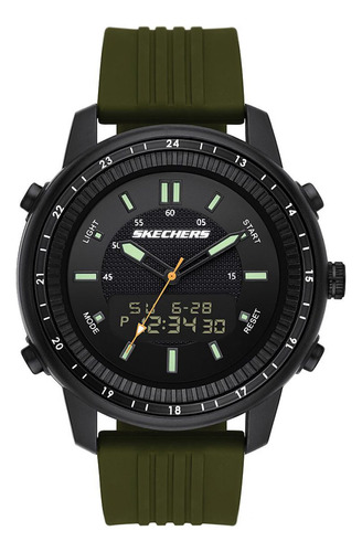 Reloj Para Hombre Skechers Sr5155 Verde