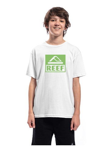 Remera Original Reef Jr Niños Clasica Basica Estampa Cn Logo