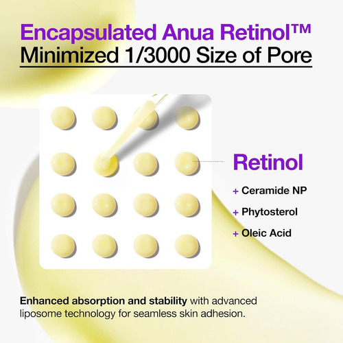 Anua Retinol 0.3% + Niacinamida 5% Antienvejecimiento Todo Tipo De Piel Noche