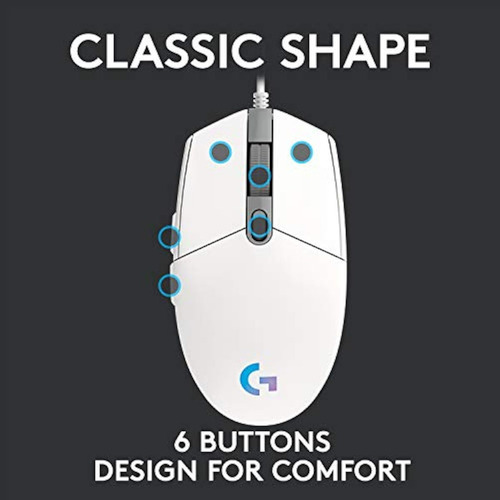 Logitech G G102 Light Sync Gaming Mouse, 8000 Dpi,