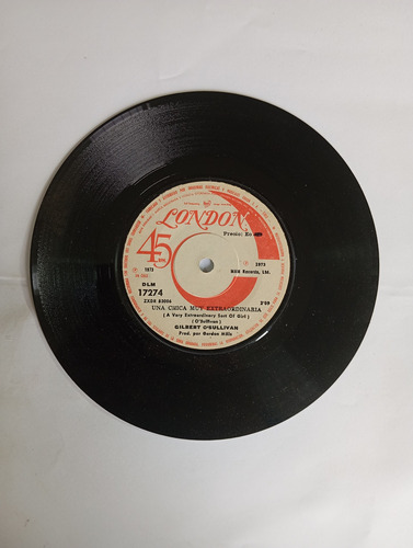 Vinilo Single De Gilbert O'sullivan Bajate - Una Chica (w145 (Usado)
