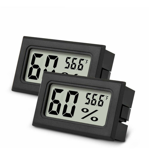 Mini Hygrometer Thermometer 2pcs Mini Digital Humidity Gauge