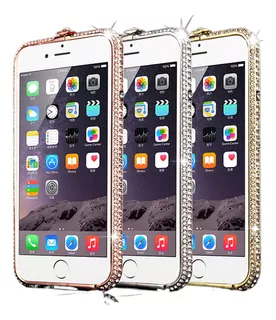 Capa Diamond Metal Goddess Para iPhone 7 Plus Triple Row