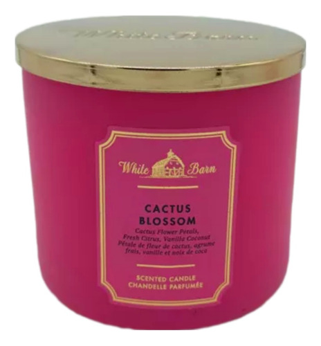 Vela Aromática Bath And Body Grande Cactus Blossom 3 Mechas