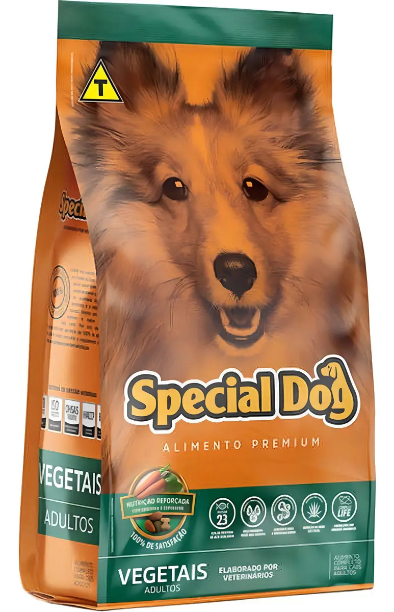 Ração Special Dog Premium 15kg Vegetais Cães Adultos Tamanhos
