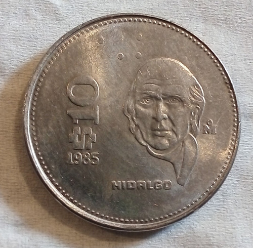 Moneda De Coleccion $10 Pesos 1985 Miguel Hidalgo