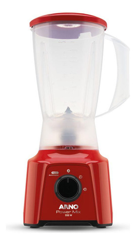 Liquidificador Arno 2l 550w Power Mix Vermelho Ln28 - 220v