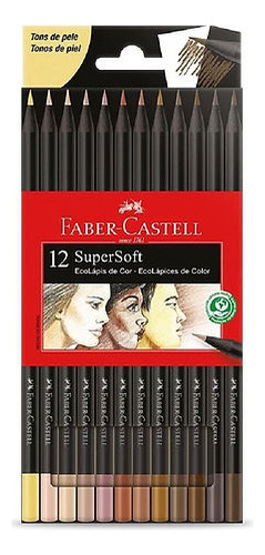 Colores Supersoft X12 Tonos Piel Faber Castell
