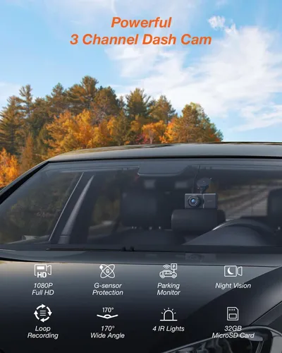Dash Cam Dual Izeeker 2k, Front And Interior, Parking Mode