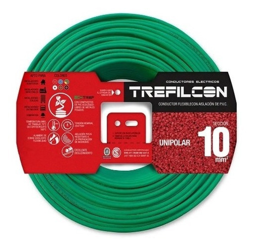 Cable Unipolar 10mm Trefilcon Normalizado X Metro