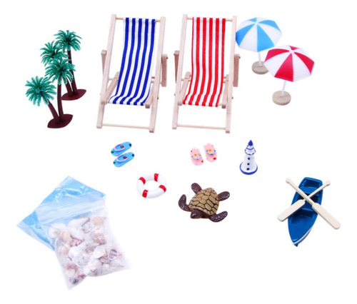 Decoración De Casa De Muñecas En Miniatura De Playa