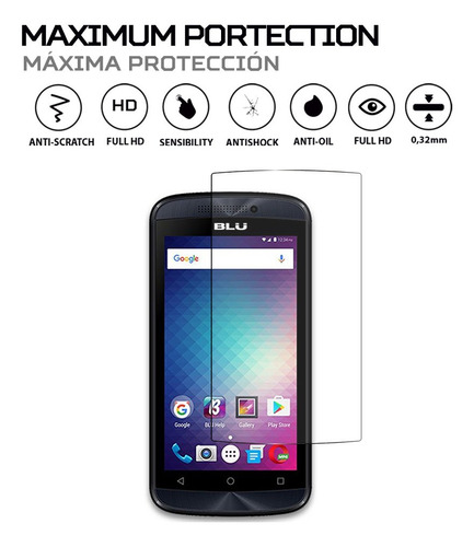 Protector Mica Pantalla Para Blu Advance 4.0 M