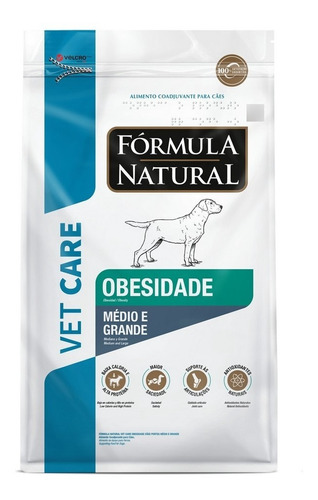 Ração Vet Care Obesidade Cães Med/gr 10,1kg Fórmula Natural