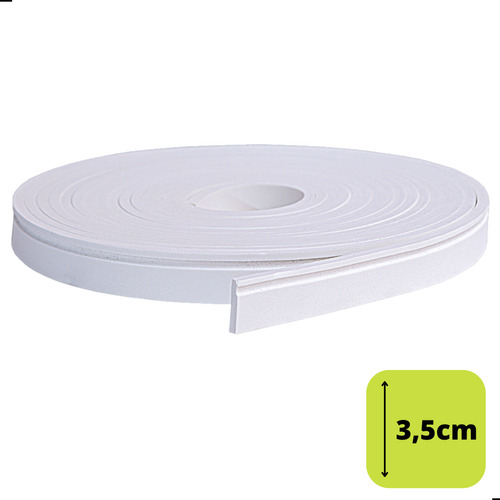 Rodapé Moldura Autocolante Boiserie Eva Flexível 3,5cm 5 Mts