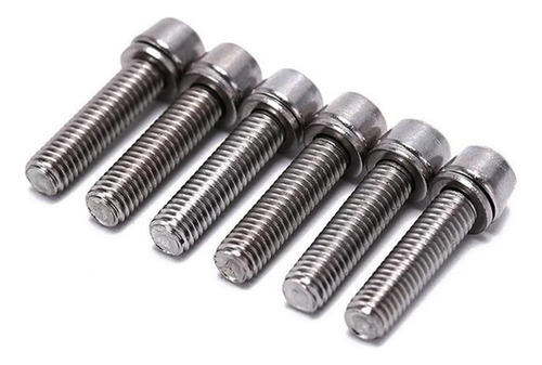 10 Unids/pack Bicicleta Pernos M5 M6 X 20mm M6 Argén M6