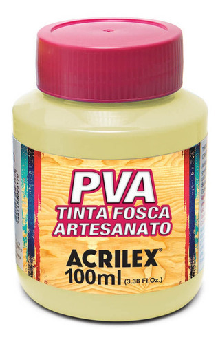 Pva Tinta Fosca 100ml Para Artesanato Acrilex - Cores Cor Saara