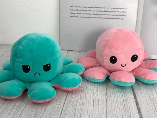 Pulpo Reversible Rosado - Verde / Excelente Calidad