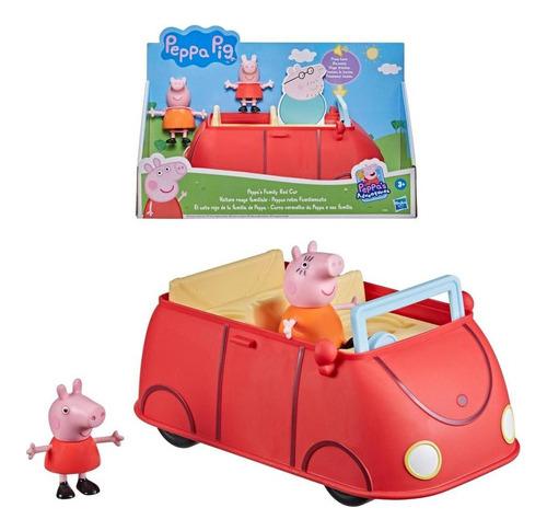 Peppa Pig Auto Rojo Familiar