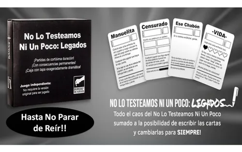 No Lo Testeamos Ni Un Poco Legados Cartas Juego Mesa Bureau