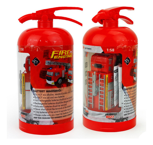 Minicamión De Bomberos Recargable Con Control Remoto
