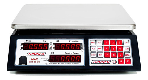 Balança Comercial Industrial Digital Triunfo Max Dst-30 30kg