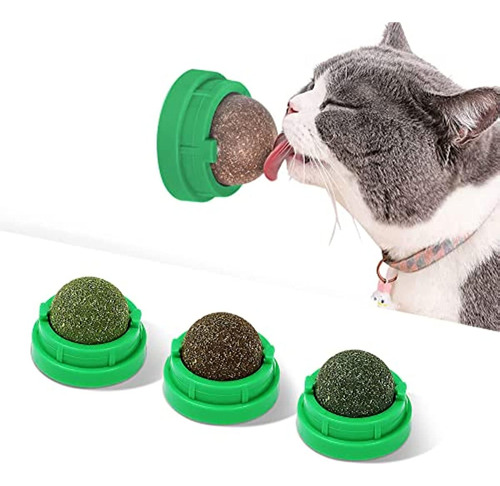 3 Piezas Catnip Juguetes De Pared Para Gatos Limpieza Dental